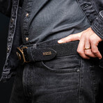 Georgia // Stingray Leather Belt // Black (36)