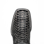 Missouri // Python Leather Western Boots // Stone White (7)