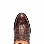 Phoenix // Caiman Belly Leather Western Boots // Aged Maple (7)