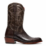 Denver Ostrich Leg Western Boots // Brown (10)