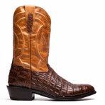 Phoenix // Caiman Belly Leather Western Boots // Aged Maple (7)