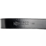 Georgia // Stingray Leather Belt // Black (36)