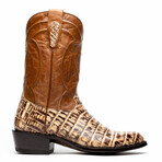 Phoenix // Caiman Belly Leather Western Boots // Stone Orix (10)