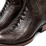 Denver Ostrich Leg Western Boots // Brown (10)