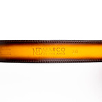 Montana // Caiman & Calf Leather Belt // Mustard Brown (36)