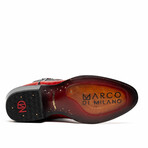 Denver Ostrich Leg Western Boots // Red (10)