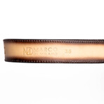 Montana // Caiman & Calf Leather Belt // Stone Orix (36)