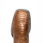 Missouri // Python Leather Western Boots // Cognac (7)