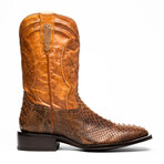 Missouri // Python Leather Western Boots // Cognac (7)