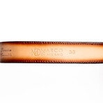 Iowa // Caiman Leather Belt // Brown (36)