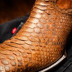 Missouri // Python Leather Western Boots // Cognac (7)
