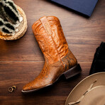 Missouri // Python Leather Western Boots // Cognac (7)