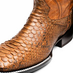 Missouri // Python Leather Western Boots // Cognac (7)