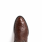 Savannah // Ostrich Quill Leather Western Boots // Kango Tabac (10)