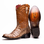 Phoenix // Caiman Belly Leather Western Boots // Stone Orix (10)