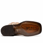 Tucson // Caiman Belly Leather Western Boots // Stone Orix (10)