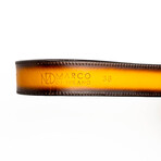 Texas // Caiman & Calf Leather Belt // Mustard Brown (36)