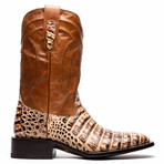 Tucson // Caiman Belly Leather Western Boots // Stone Orix (10)