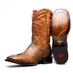 Missouri // Python Leather Western Boots // Cognac (7)