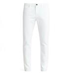 Slim Fit Cotton Sateen 5 Pocket Pant // White (34WX32L)