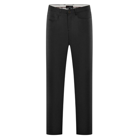 Slim Fit Cotton Sateen 5 Pocket Pant // Black (30WX32L)