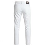 Slim Fit Cotton Sateen 5 Pocket Pant // White (34WX32L)