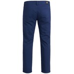 Slim Fit Cotton/Satin 5 Pocket Pant // Navy (38WX32L)