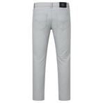 Slim Fit Cotton/Satin 5 Pocket Pant // Silver (32WX32L)