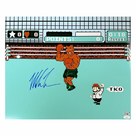Mike Tyson // Signed 16x20 Punchout