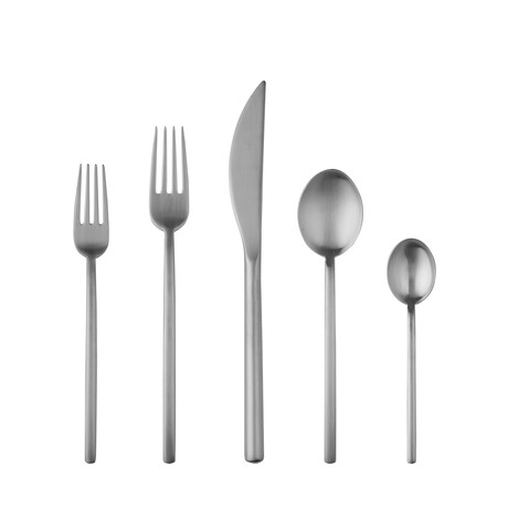 Due Flatware Set //  5 Pieces (Stainless Steel)