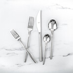 Due Flatware Set //  5 Pieces (Stainless Steel)