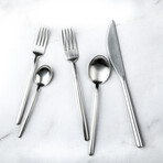 Due Flatware Set //  5 Pieces (Stainless Steel)