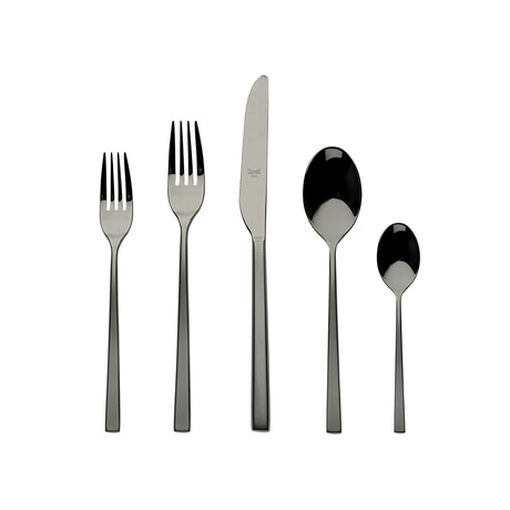 Atena Flatware Set // 5 Pieces (Frozen Bronze)