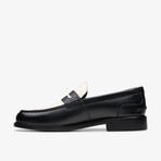 CraftJames Lo Leather Loafers // Black + White (US: 7)