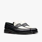 CraftJames Lo Leather Loafers // Black + White (US: 7)