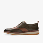 Chantry Wing Leather Oxfords // Dark + Olive (US: 10)