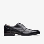 CraftArloLimit Leather Brogue Derbys // Black (US: 8.5)