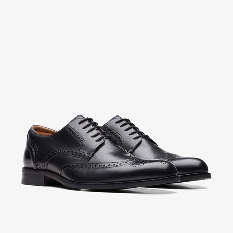 CraftArloLimit Leather Brogue Derbys // Black (US: 7)