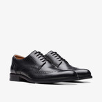 CraftArloLimit Leather Brogue Derbys // Black (US: 8.5)