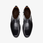 Whiddon Zip Leather Chelse Boots // Black (US: 11)