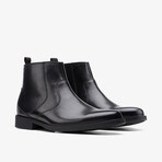 Whiddon Zip Leather Chelse Boots // Black (US: 11)