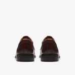 Clarkslite Tie Leather Brogue Oxfords // Mahogany (US: 7.5)