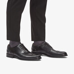 CraftArloLimit Leather Brogue Derbys // Black (US: 8.5)