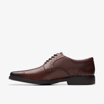 Clarkslite Tie Leather Brogue Oxfords // Mahogany (US: 7.5)