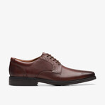 Clarkslite Tie Leather Brogue Oxfords // Mahogany (US: 7.5)