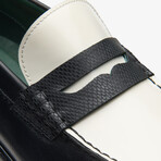 CraftJames Lo Leather Loafers // Black + White (US: 7)