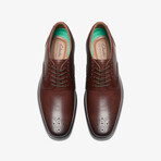 Clarkslite Tie Leather Brogue Oxfords // Mahogany (US: 7.5)