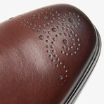 Clarkslite Tie Leather Brogue Oxfords // Mahogany (US: 7.5)