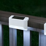 Solar LED Deck & Step Lights // Cool Light // 8-Pack (Brown Shell)