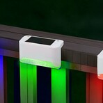 Solar LED Deck & Step Lights // RGB Light // 8-Pack (Brown Shell)